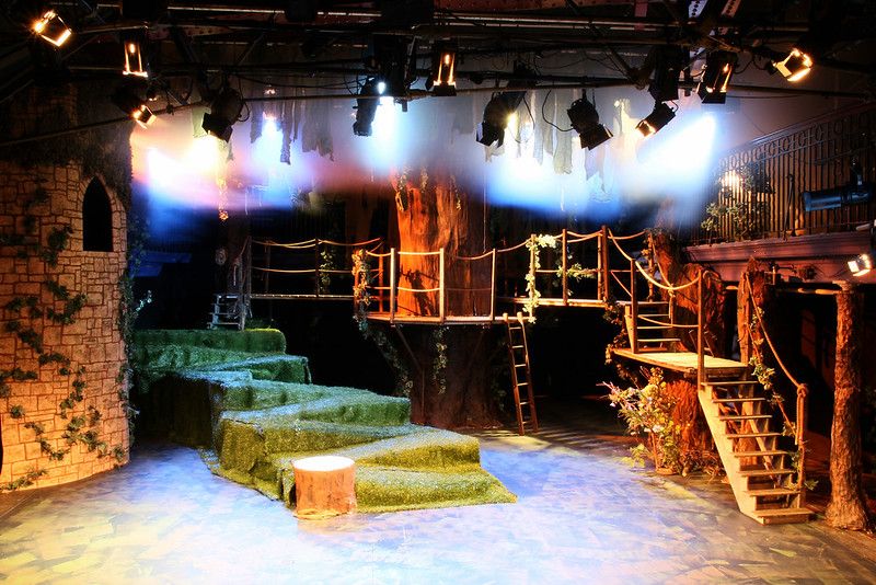 Bridewell Theatre: set for Sedos’ 2014 production of Into the Woods