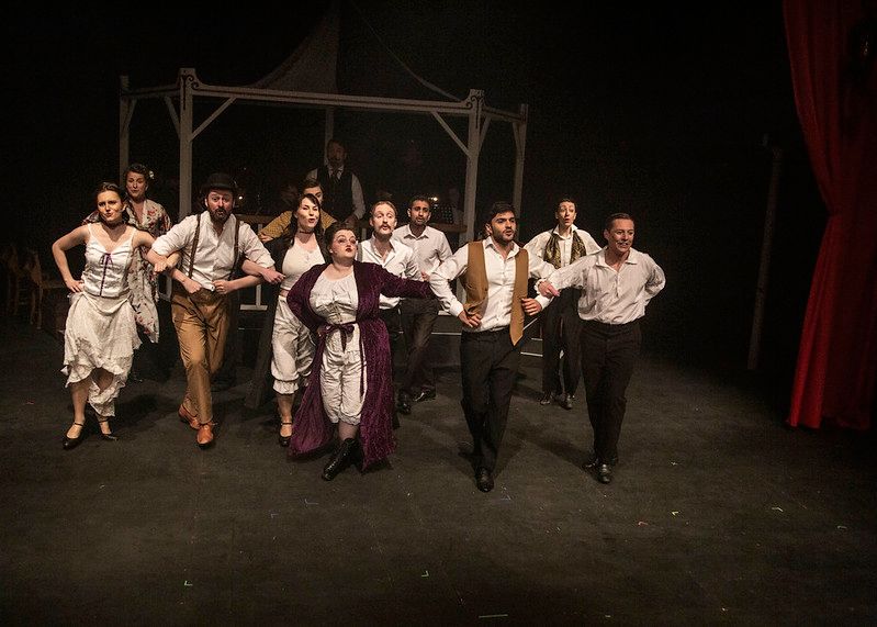 Dress rehearsal image of Sedos’s 2022 production of The Mystery of Edwin Drood