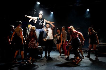 Dress rehearsal image from Sedos’ 2022 production of American Idiot