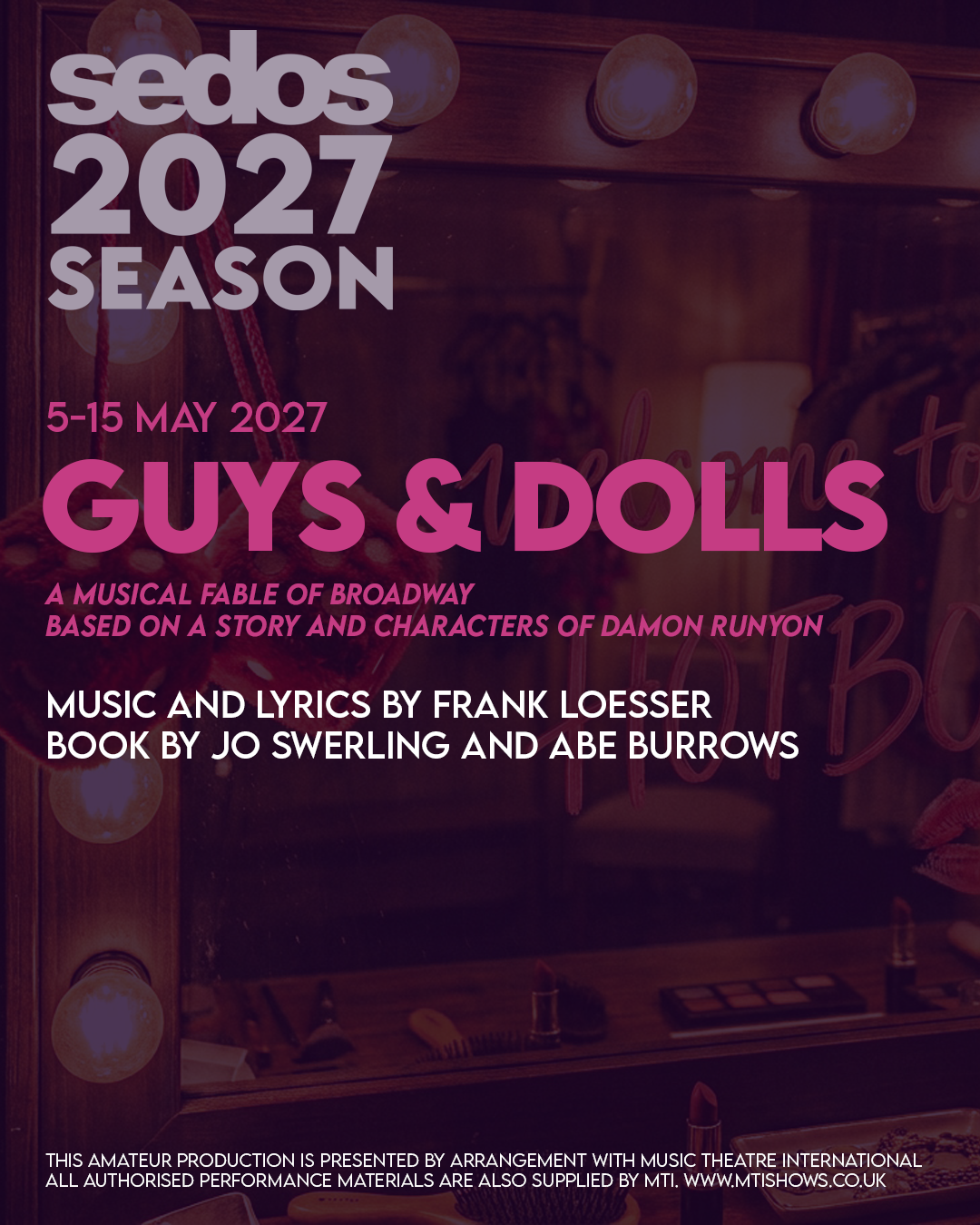 Guys And Dolls flyer image
