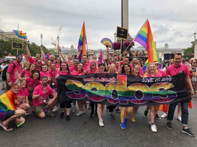 Sedos marches at Pride in London
