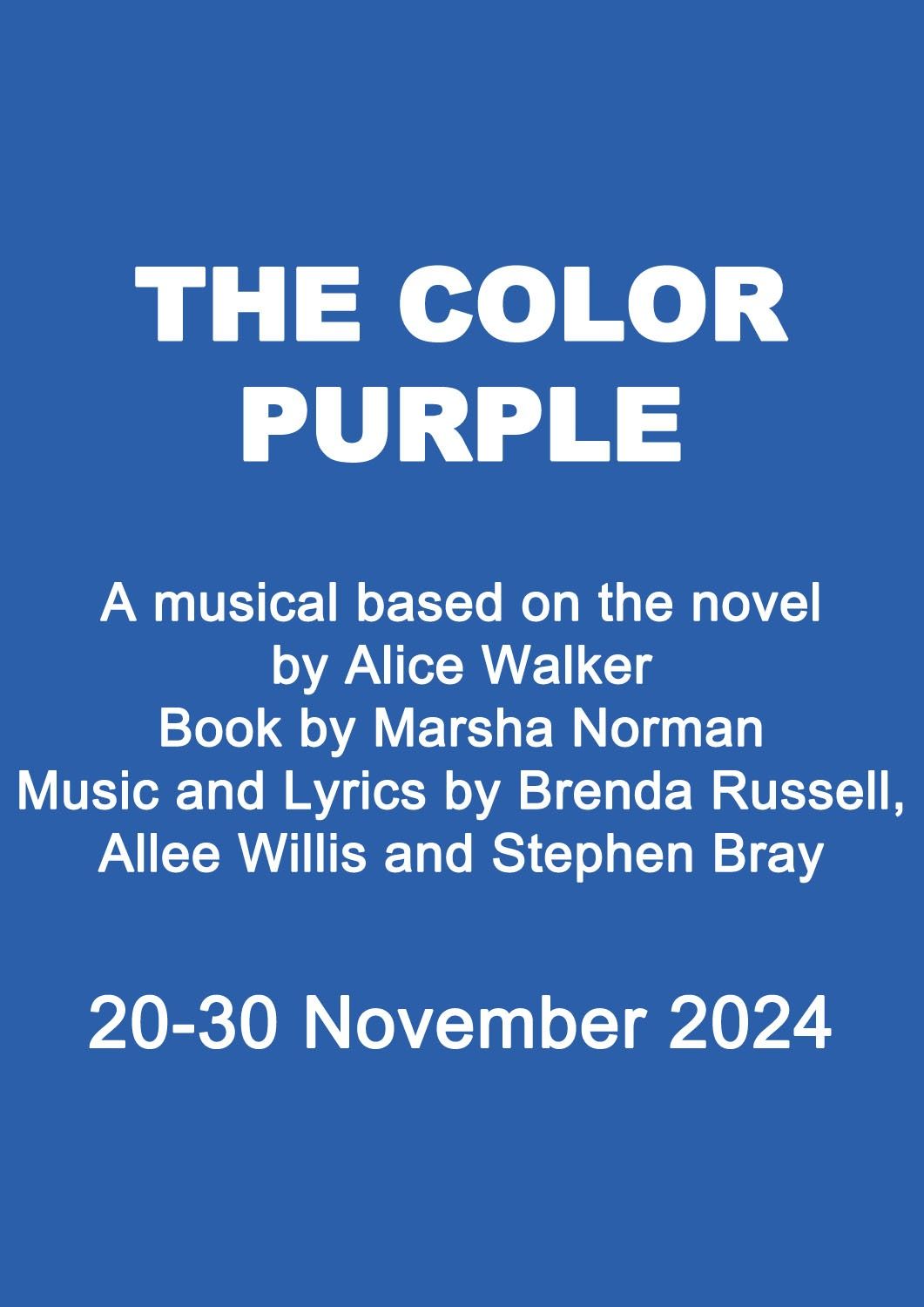 The Color Purple flyer image